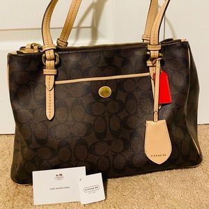 Coach Purse/Handbag Brown & Black